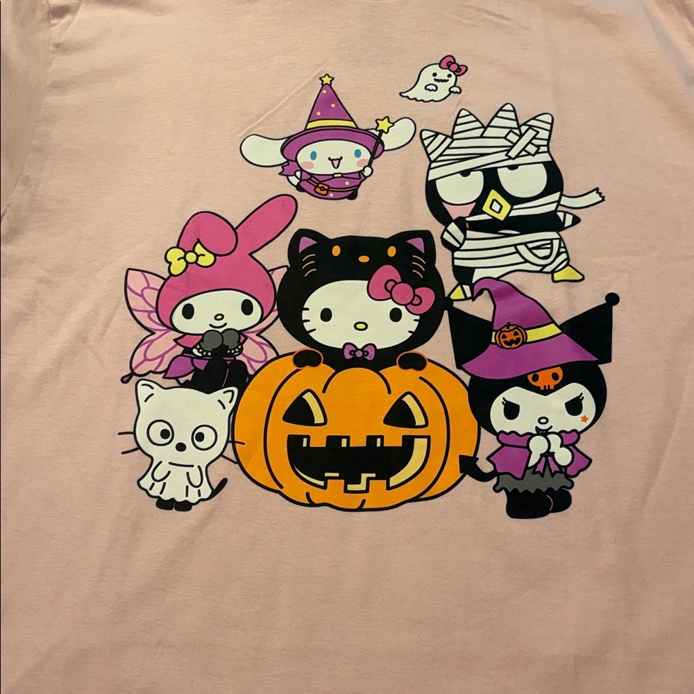 Hello Kitty And Friends Halloween Oversized Graphic Tee - Picture 3 of 6
